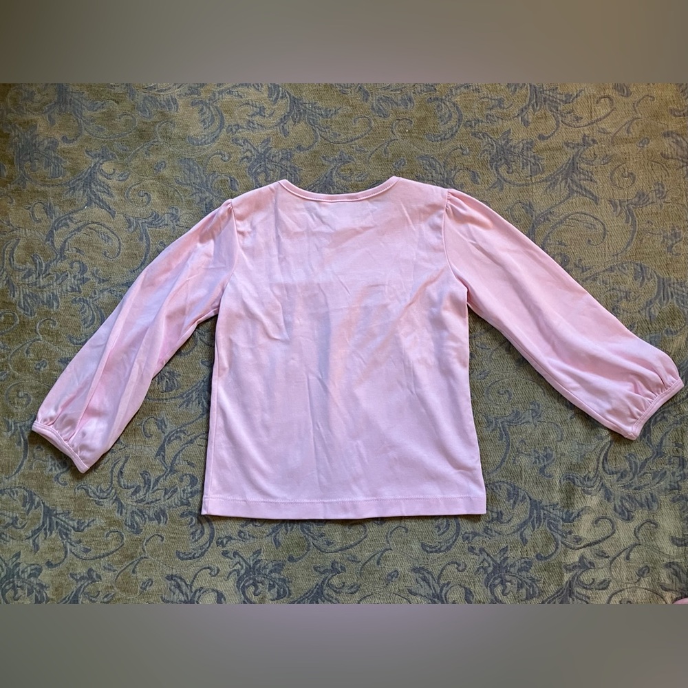 Strasburg Girls Pink Long Sleeve Blouse Size 6y/7y